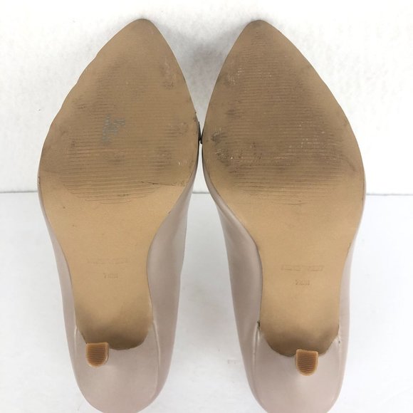 Nine West Women's 7.5M Balder Grey Brown Pointed Toe Leather High Heel Pumps - Picture 9 of 11